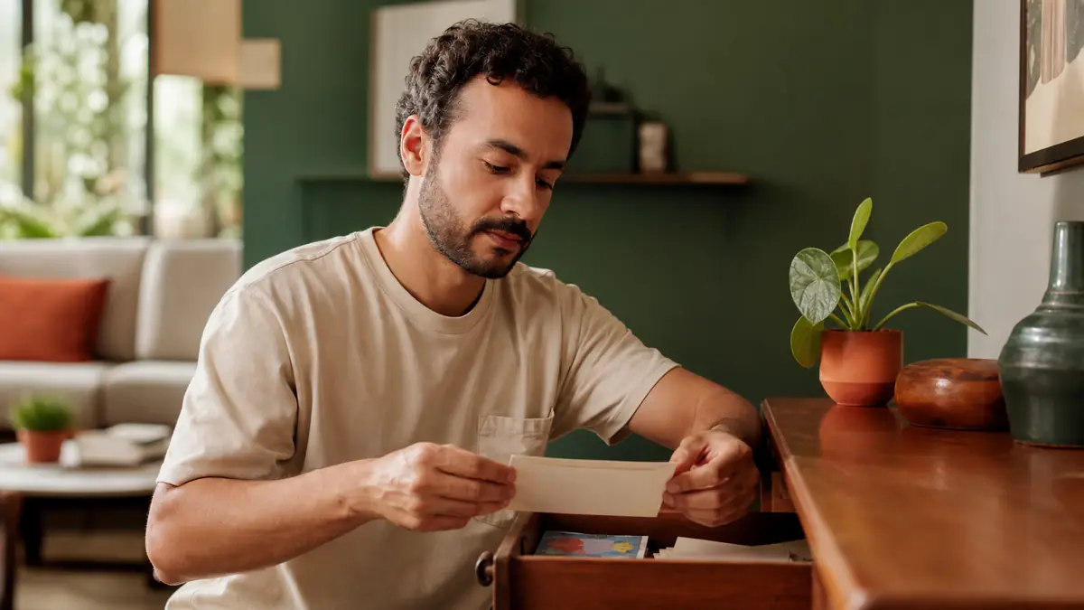 Composição discreta com cadeado e documento para representar privacidade de dados